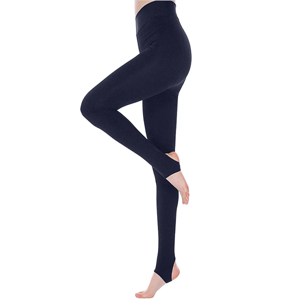 Calça feminina com cintura alta, leggings monocromáticas, elástica e respirável, roupa íntima esportiva, alta elasticidade, primavera e outono