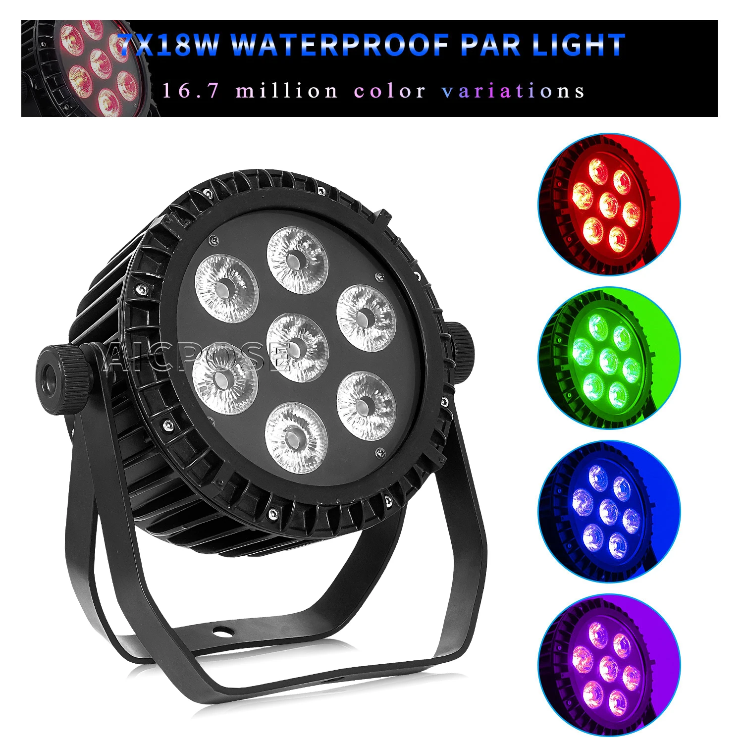 7x12W RGBW/7x18W RGBWA+UV 6 in 1 LED Par Light Outdoor Waterproof Stage Light Professional DJ Disco Equipment Stage Lighting