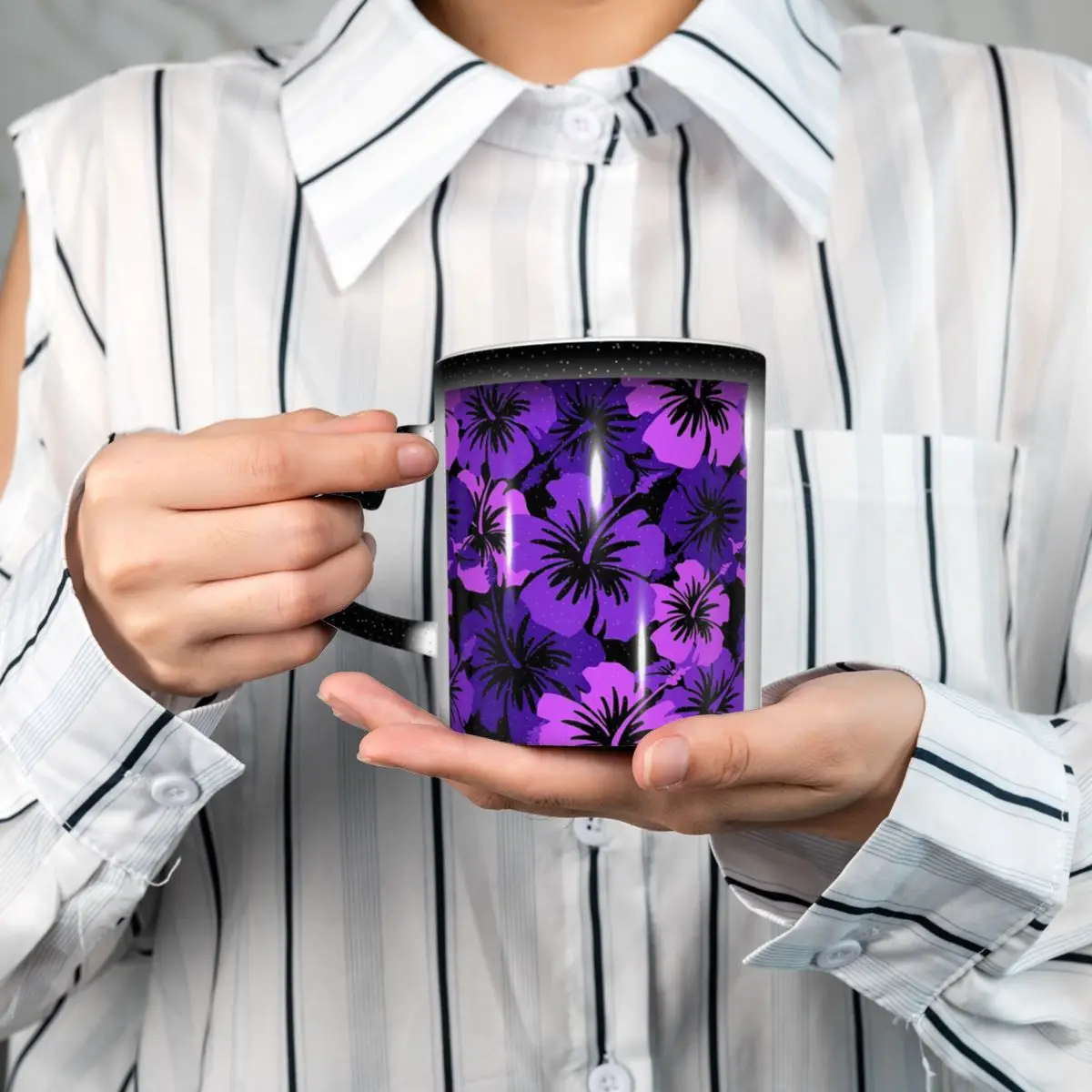 Epic Hibiscus Hawaiian Floral Aloha Mug Funny Ceramic Coffee Cups Tea Mugs Milk Cup Drinkware Gift for Woman Man