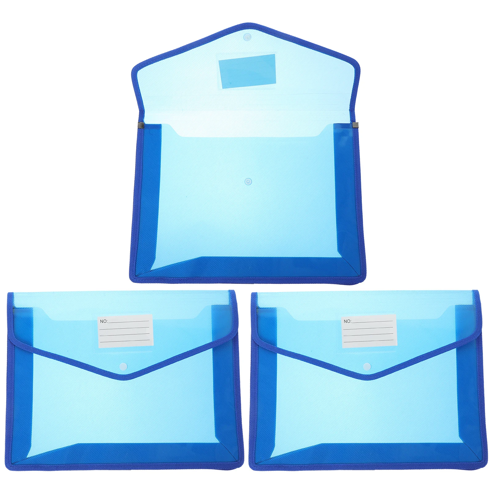 3Pcs A4 File Pockets Document Wallets Practical Organizers Wear-Resistant for Business Legal Use Document A4