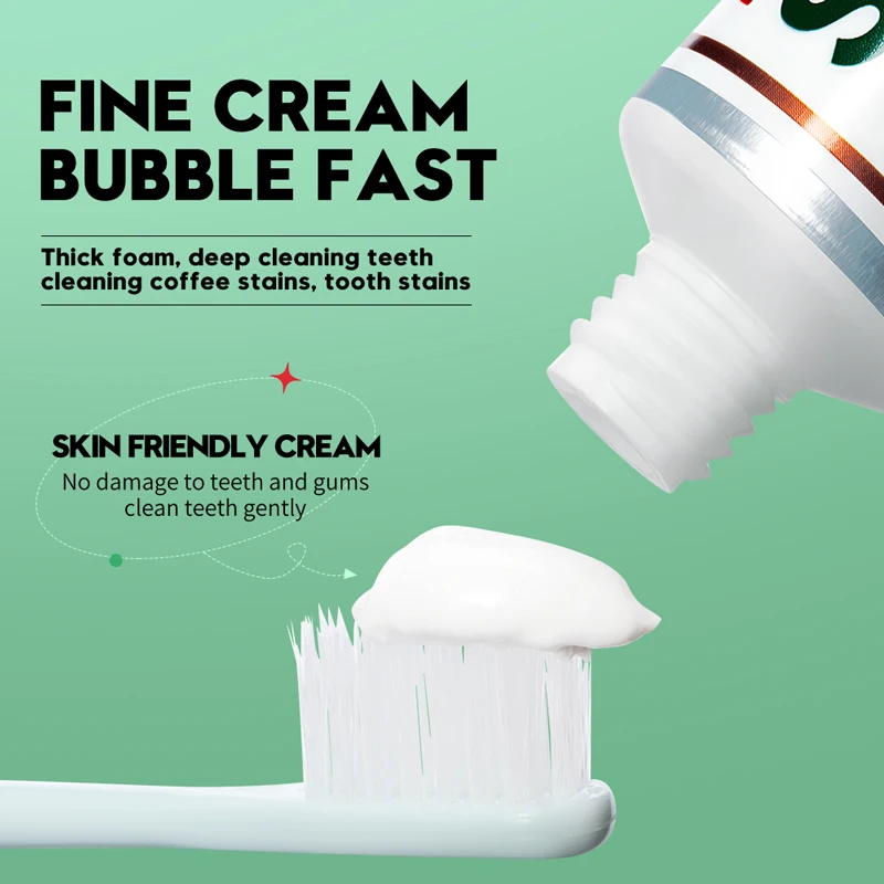 Ginger Mint Flavored Toothpaste Multi-effect Gum Care Toothpaste To Clean Tartar and Fix Teeth Teeth Sensitivity Relief &Cavity