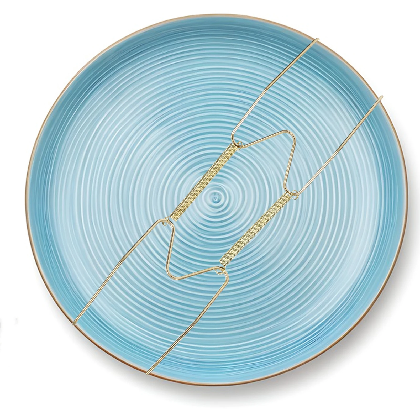 

Spring Hanging Plate Rack Kitchen Swicvel Hook Tableware Stainless Steel Metal Hangers