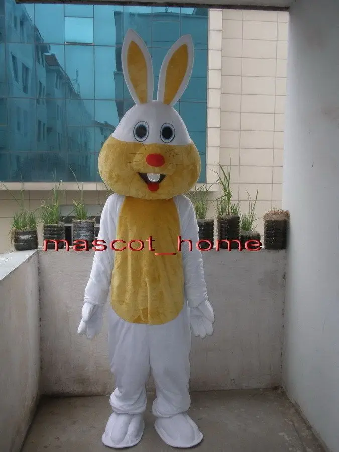 

New Adult Best Sale Lovely Easter Rabbit Bunny Animal Cartoon Mascot Costume Christmas Fancy Dress Halloween Mascot Costume