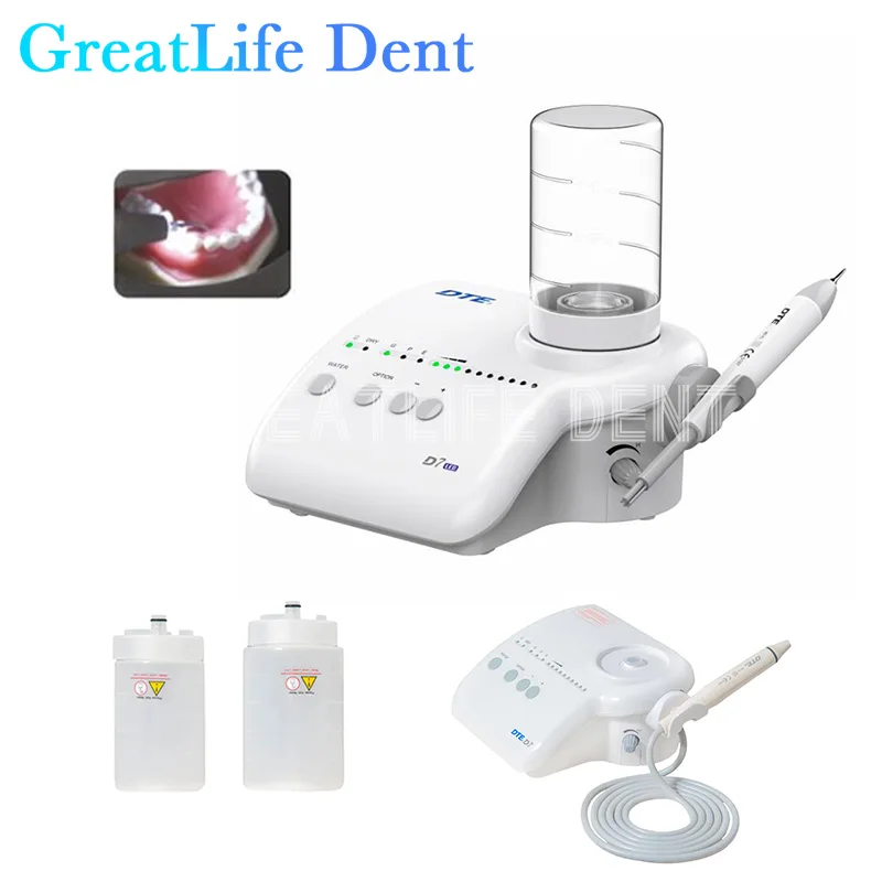 GreatLife Dent Woodpecker DTE D7 LED Dental Ultrasonic Piezo Scaler Portable Teeth Whitening Cleaning Dental Ultrasonic Scaler