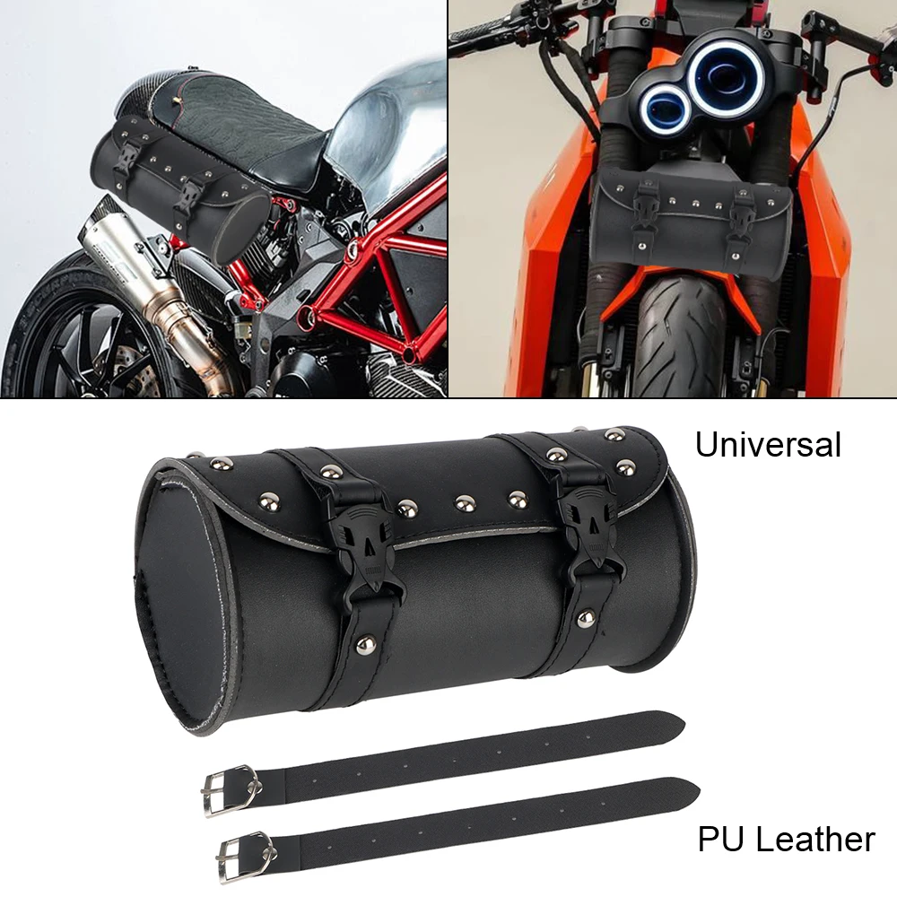 

Storage Bags Car Repair Kit Leather Saddlebags Waterproof Small Capacity Saddlebag Motorcycle Saddle Bags Side Tool Tail Bag