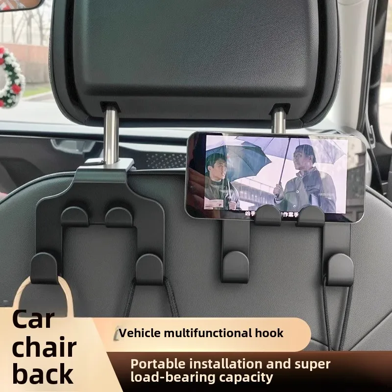 

Car Back Seat Hook Hanging Storage Mobile Phone Holder Stand Lazy Rear Seat Phone Headrest Bracket For iPhone Samsung All Phones