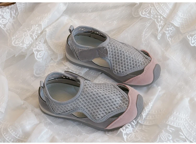 Kinder-Sportsandalen mit Zehenkappe Weiche Sohle Kinder-Freizeitschuhe Rutschfest 2026 Sommer Neue Kinder-Strandschuhe Atmungsaktives Mesh – Detail 6