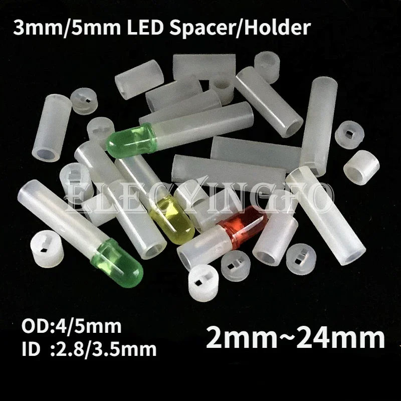 3mm/5mm LED Spacer Lamp Post Houder Clip Bezel Socket Mount DIY Licht F3/F5 Emitting Diode Pijler 1.5 ~ 24mm