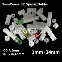 3mm/5mm LED podkładka słup latarni uchwyt na klips do mocowania gniazda DIY F3/F5 dioda emitująca słupek 1.5 ~ 24mm