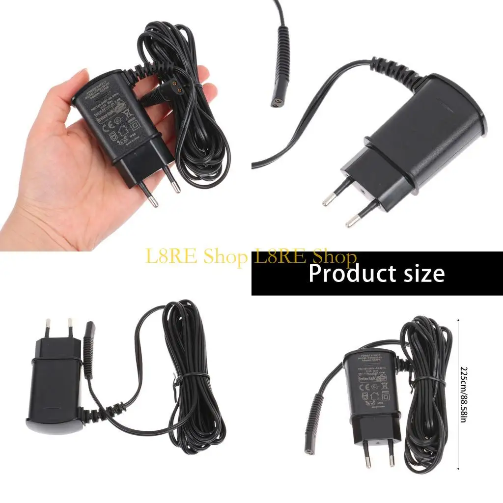 L8RE Plastic Power Supply Adapter Safe and Stable Charging Solution Black Color