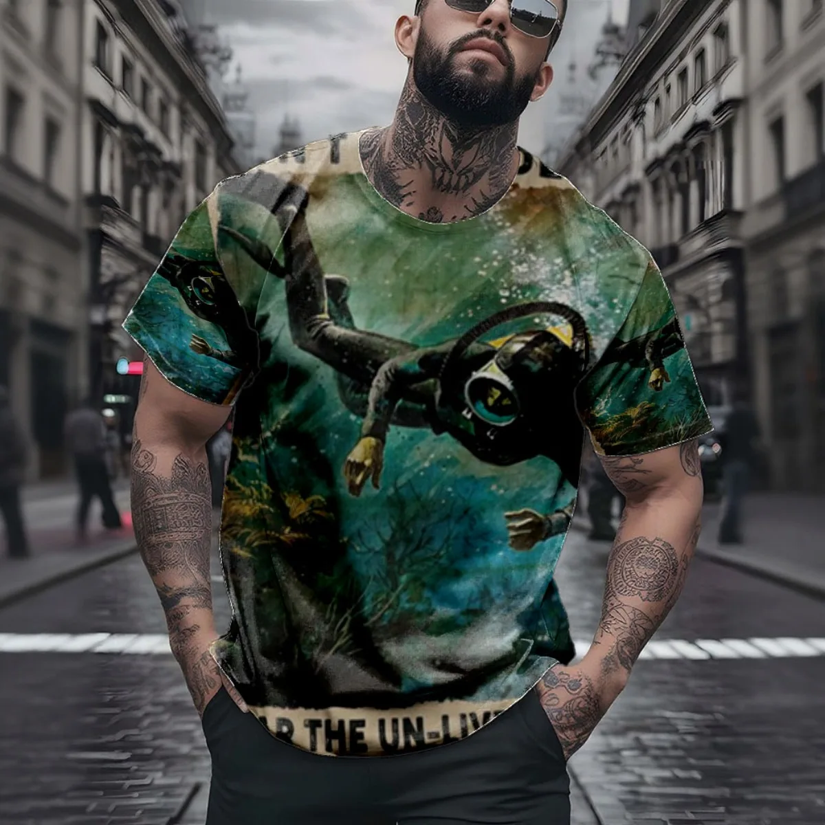 

Don't Death The Un Lived Life Мужской подарок для подводного плавания Новое поступление Модная мужская футболка с коротким рукавом и принтом Uniqu