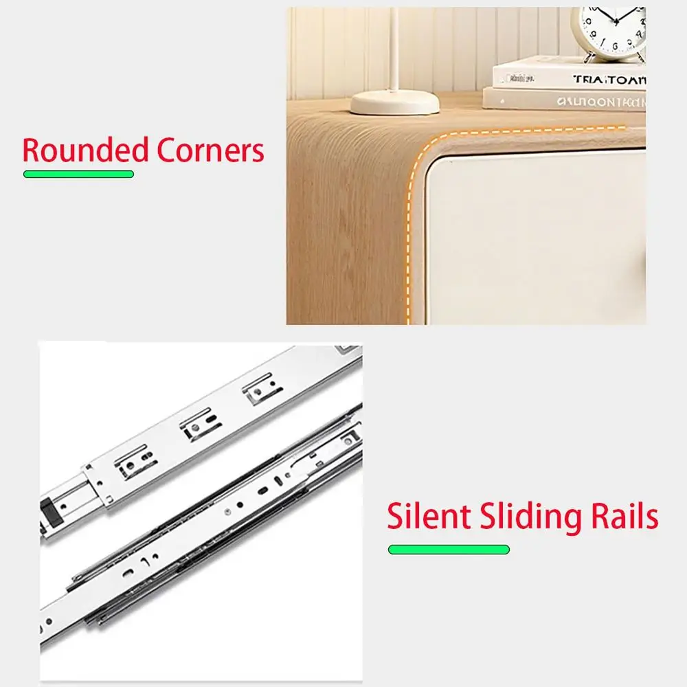 منضدة المزرعة التقليدية، أسود، سطح خشبي، درجين، طراز عتيق، L50xW40xH48cm