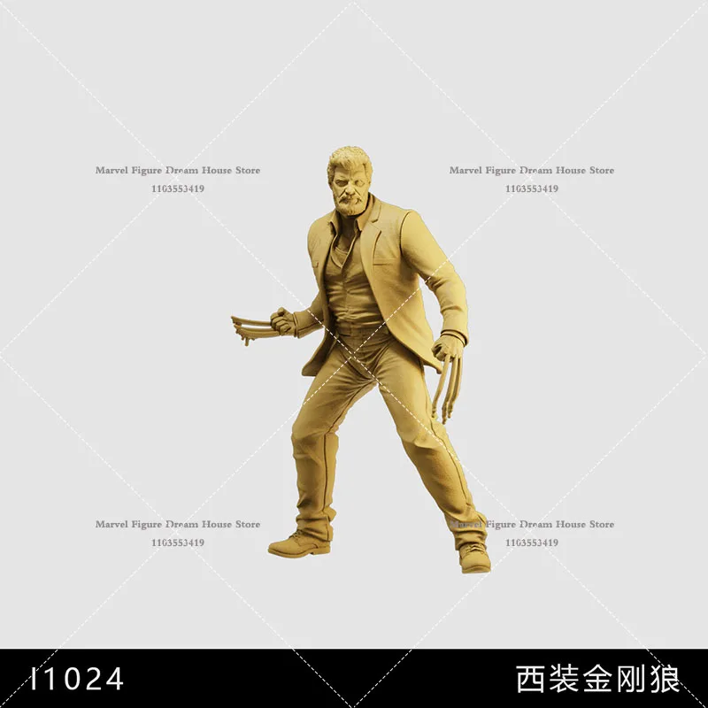 1/64 1/43 Scale Miniature Scene Doll White Model Un-panited X-Men Wolverine Hugh Jackman Mini Action Figure Model