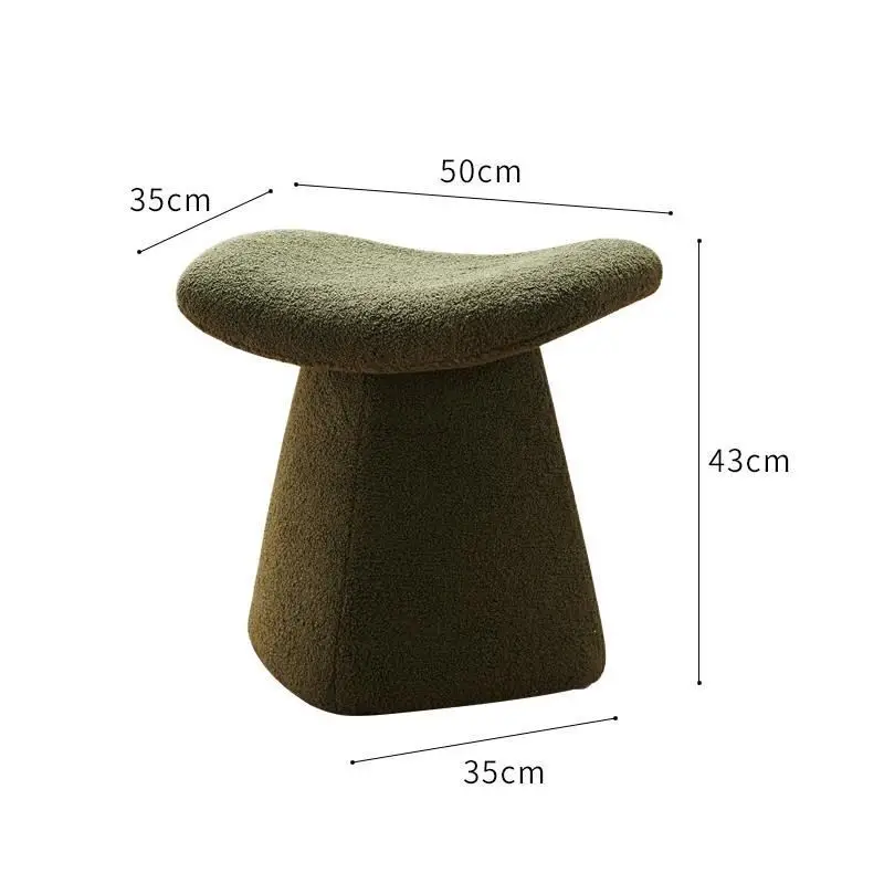 Nordic Sofa Stool Living Room Stool Creative Living Room Fashionable Low Stool Home Entrance Fabric Shoe Changing Stools