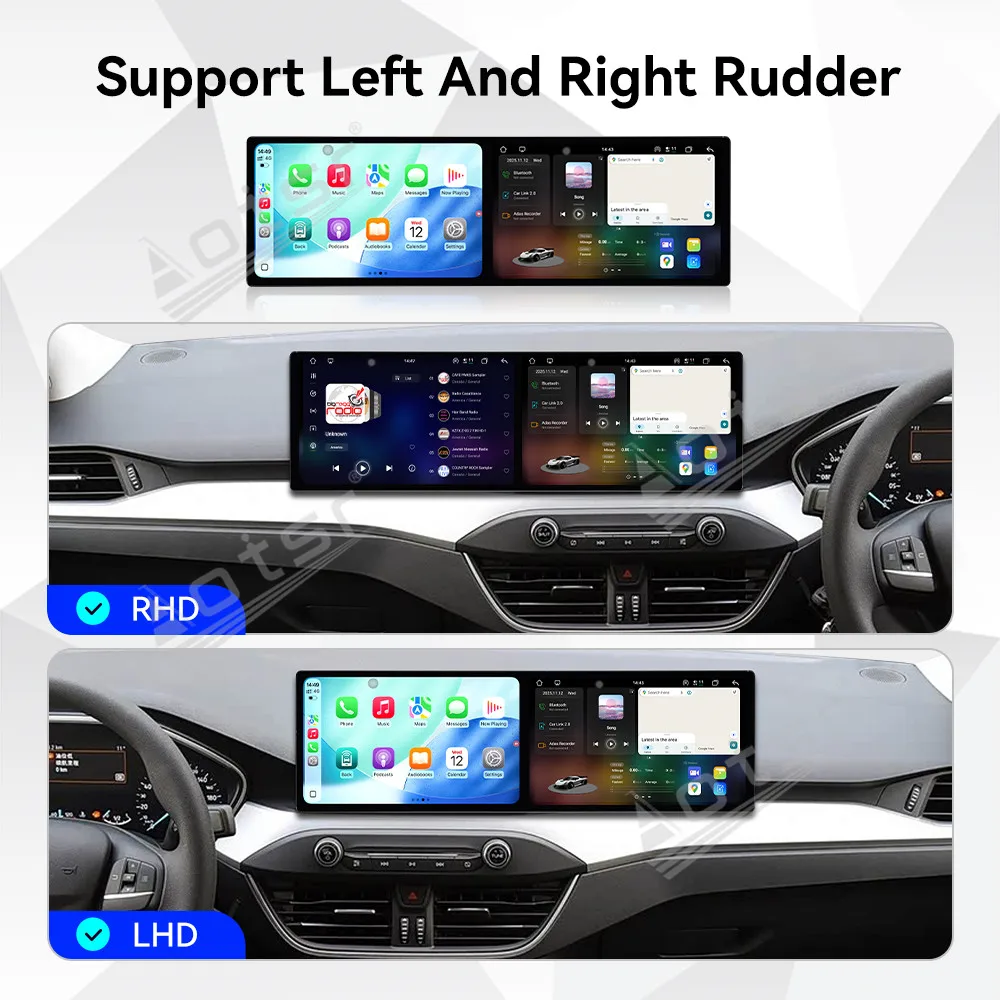 Dual 10.1’’ Android 15 Carplay For Ford Focus 2019-2022 GPS Navigation Car Radio HD Touch Screen Auto Stereo Car Accessories