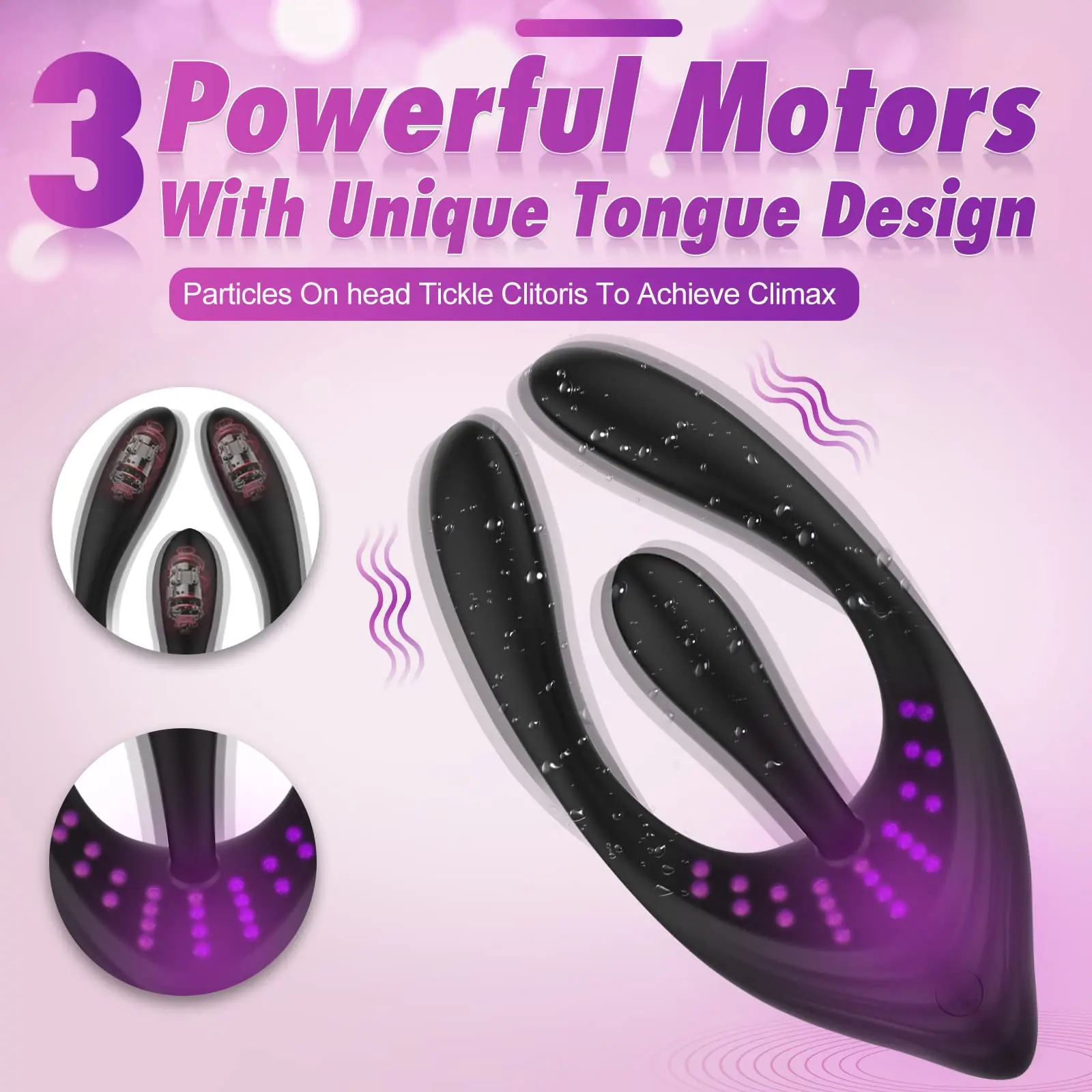 Clitorals Stimulator for Women, Tongue Clitoral Stimulation Multivibrator and G-Spot Stimulator with 10 Powerful Vibration Mode