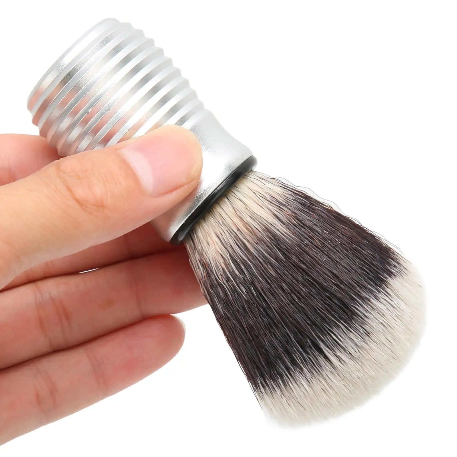 Convenient Curved Handle Shaving Brush for Men - Ideal for salon & for travel 