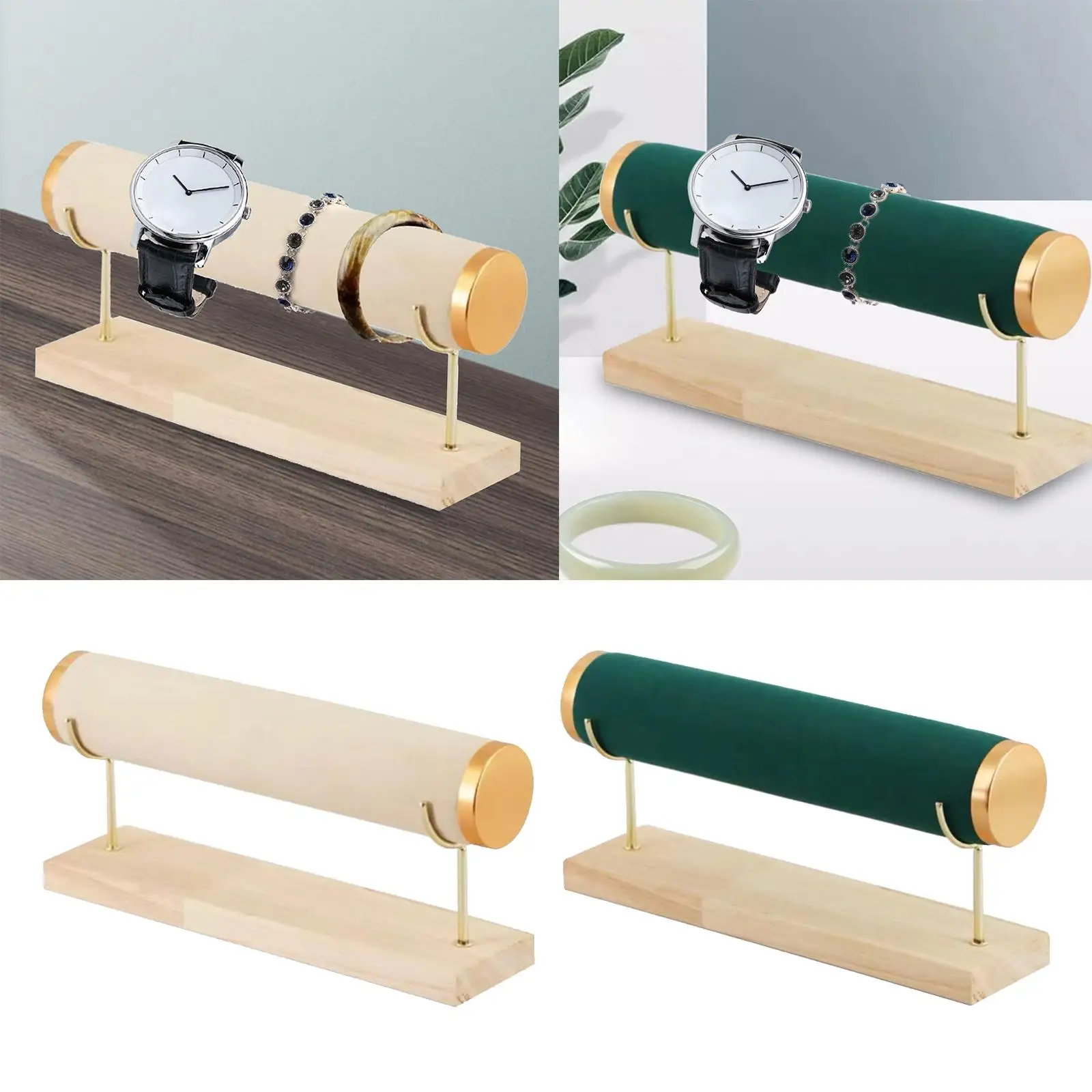 

Держатель для браслета, деревянная основа, бархатные съемные стеллажи, органайзер, подставка для ювелирных изделий для часов, браслет, браслет, браслеты для дома