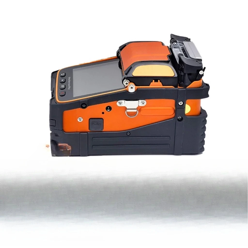 Máquina de emenda de fusão de fibra óptica AI-9 6 motor 5S máquina de emenda com kits de ferramentas de medidor de energia óptica