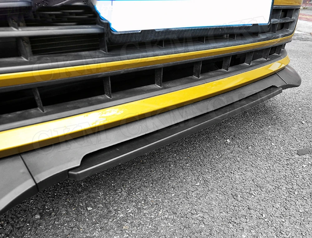 

ABS Front Lip Chin Spoiler For Volkswagen VW Polo Plus Hatchback 2019 Bumper Anti-collision Aprons Shovel Car Styling
