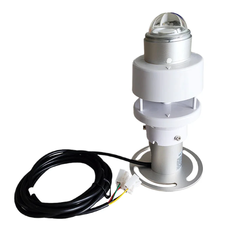 2026 CE 6-in-1 Compact IoT Meteorological Temperature Humidity Solar Radiation Ultrasonic Wind Speed Direction Sensor Weather IP