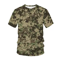Fashion Camouflage T-Shirts Camo 3D Printed Summer Men Woman Short Sleeve T Shirt Oversized Harajuku Man Tops Tees Clothing