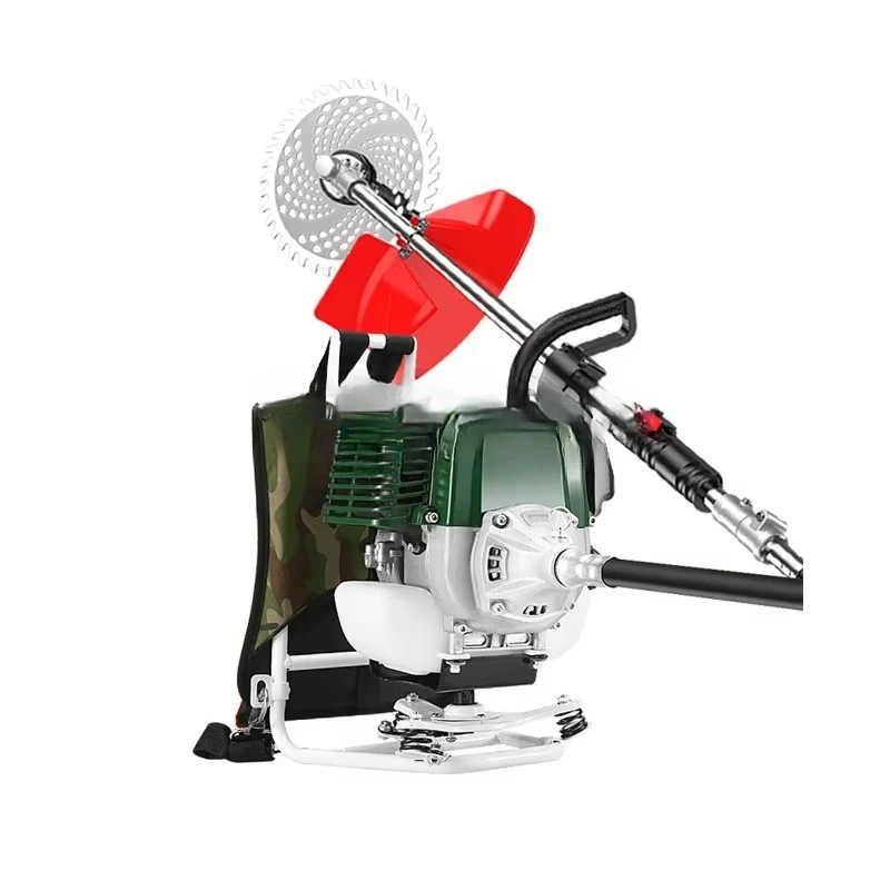 Grass Trimmer Single Cylinder Air-Cooled Four Stroke Backpack Agricultural Brush Cutter Weed Grass Cutter Multifunctional