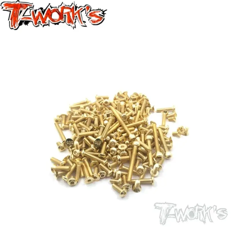 

Original T works GSS-NT483 Gold Plated Steel Screw Set 179pcs.(TEKNO NT-48.3) Rc part