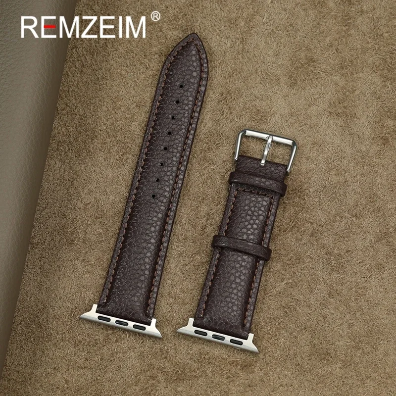 Damski Męski Pasek do Zegarka z Ekoskóry PU Zamiennik Paska do Apple Watch 49/46/45/44/42/41/40/38mm do Iwatch 1-10 SE Ultra 2