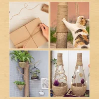 Natural Vintage Jute Rope Twine Roll Sewing Christmas Crafts Jute Cord Thread Wedding Handmade DIY Party Ribbon Bows Decoration 5