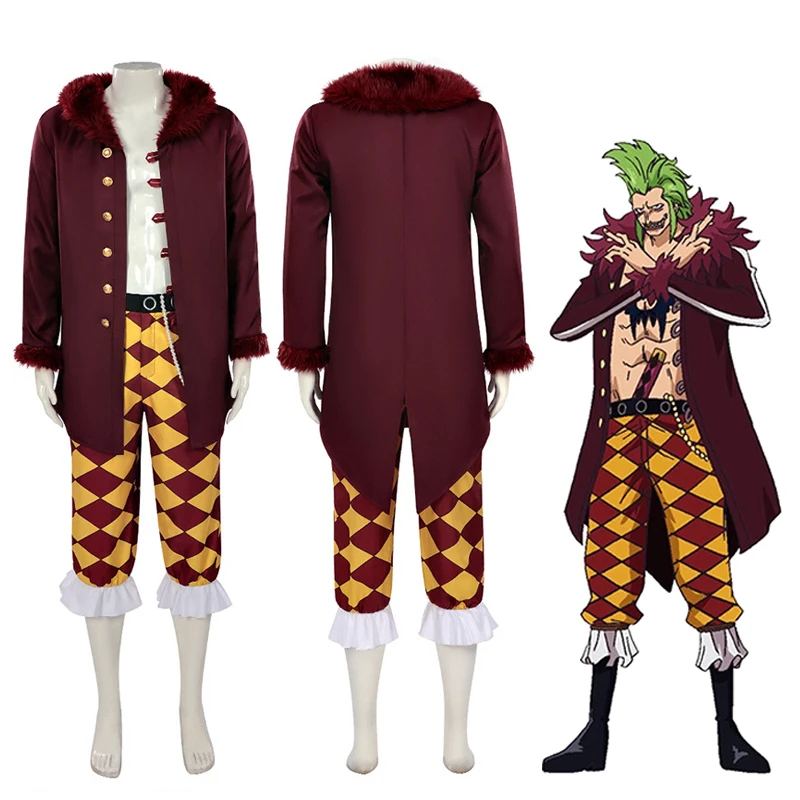 

Bartolomeo костюмы для косплея красная униформа аниме кусок ролевая игра Хэллоуин карнавальный наряд для вечеринки для мужчин