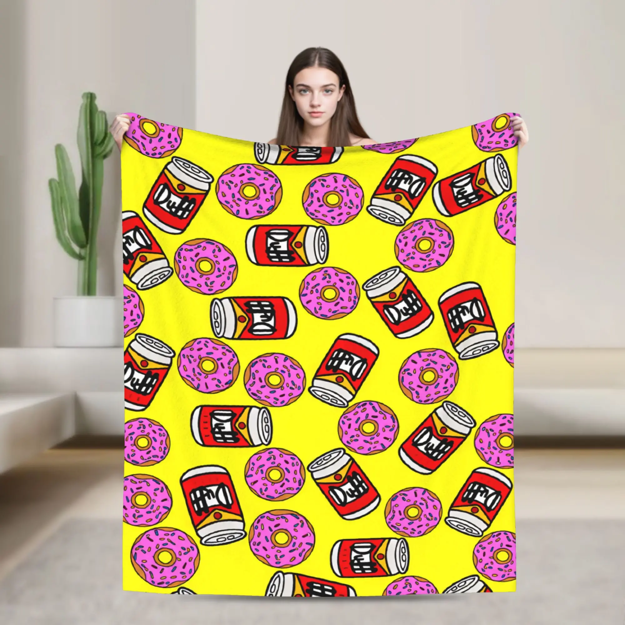 The S-simpsons  Warm Blanket  Travel Office Plush Throw Blanket Street Trend Couch Chair Flannel Bedspread Sofa Bed Cover