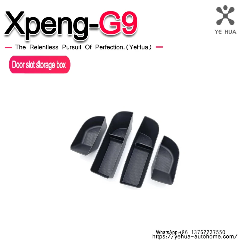 

For Xpeng G9 2023-2025 Accessories Front Rear Door Handle Storage Organizer Car Door Accessories Side Storage Box