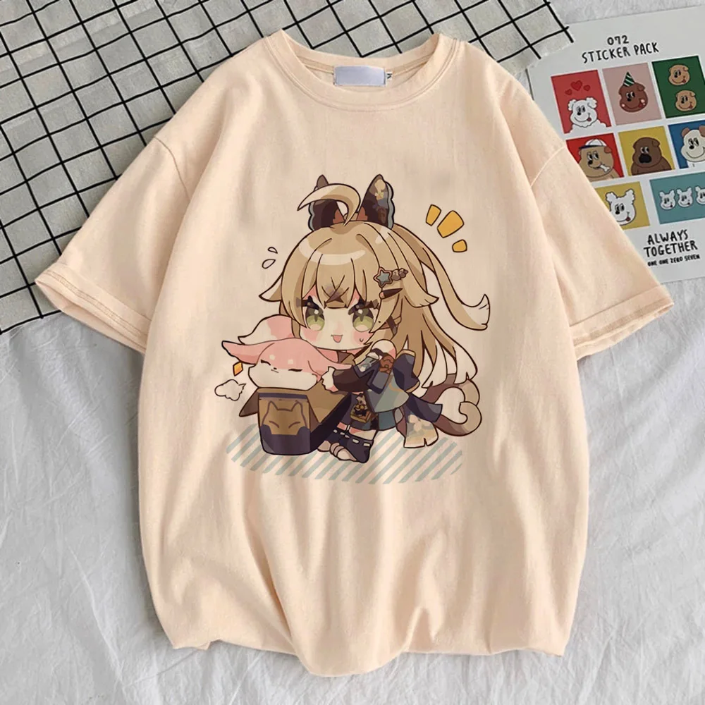 Genshin Impact top tees teen 80s graphic kawaii korean clothes Comfortable women t-shirt 80s Retro Punk Graphic Comfortable