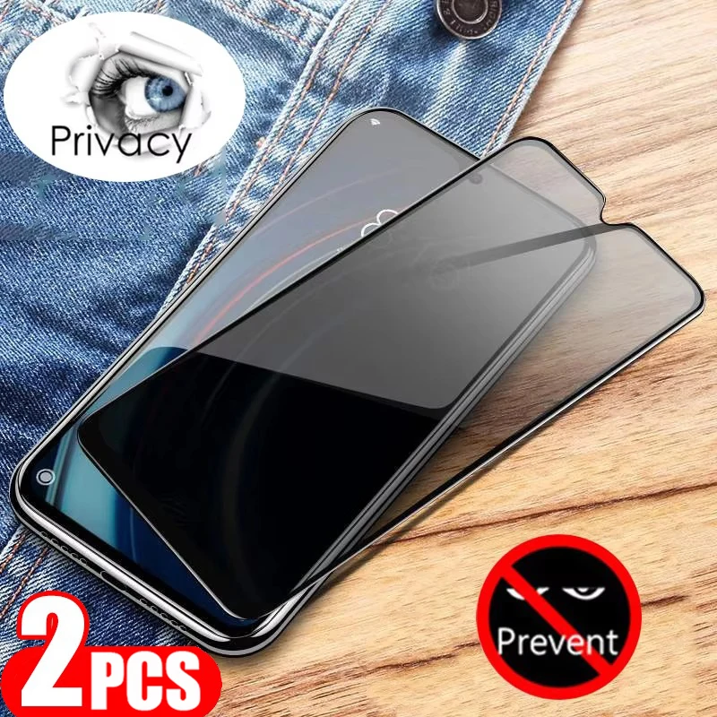 2 шт., защитное стекло из закаленного стекла 9H для конфиденциальности, антишпион, для OPPO R15 R15X R17 R21 F7 F9 F11 F15 F17 F19 F21 F23 F25 Pro