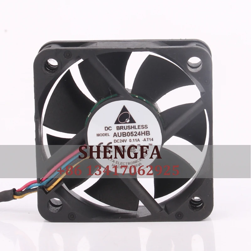 Delta Aub 0524hb Case Fan 12V 48V Dc 24V 0.11a Ec Ac 5015 50X50X15Mm Ventilator Met Variabele Frequentie 4-draads Fprd Uitlaat Koelventilator