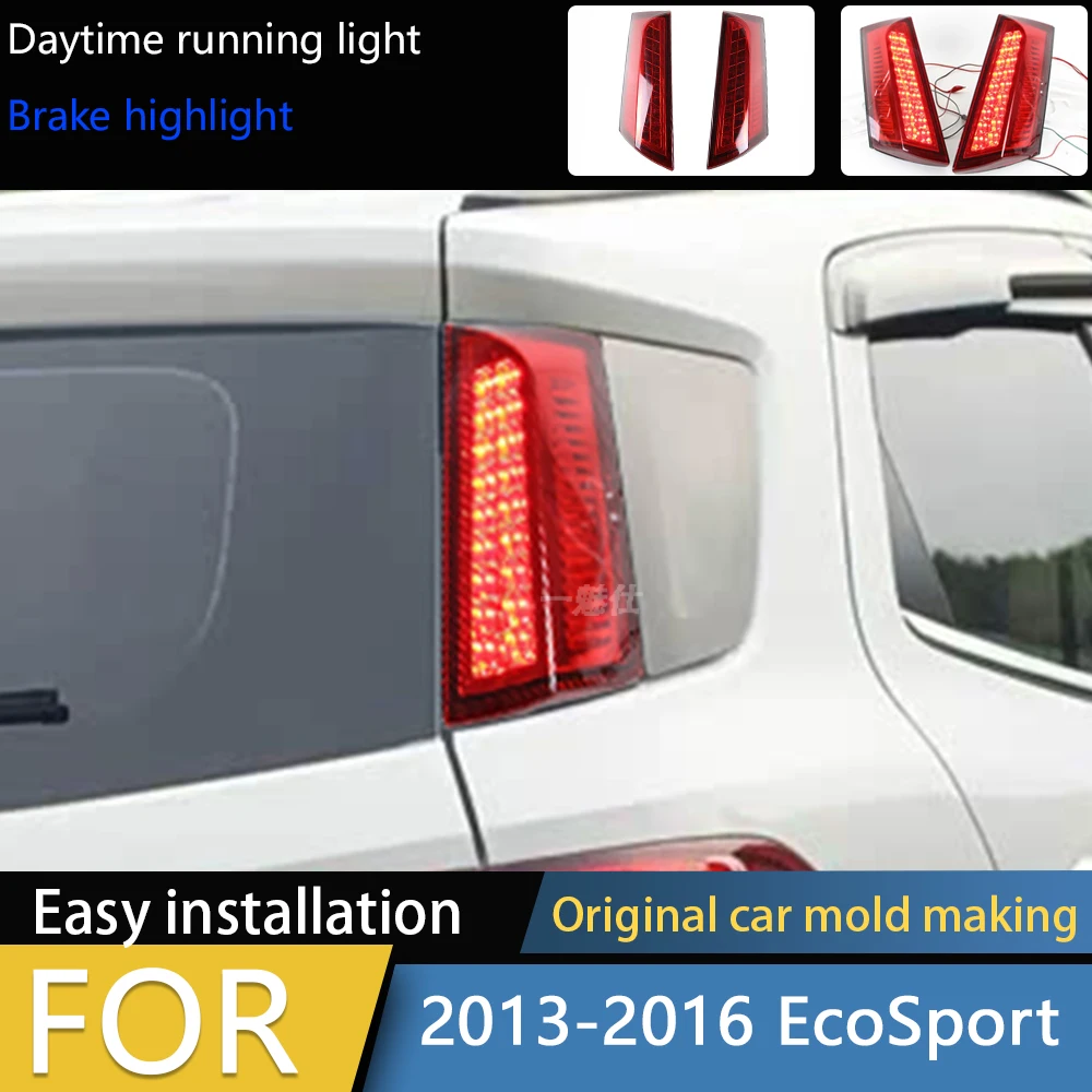 LED Rear Trunk Pillar Tail Light For Ford Ecosport 2013 2014 2015 2016 2017 2018 2019 2020 2021 2022 Driving Brake Lamp