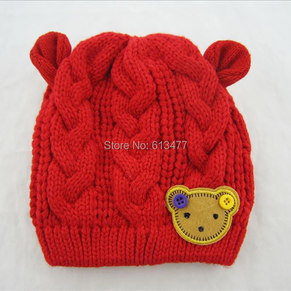 

Winter Keep warm knitted hats for boy/girl/kits hats set,scarves, bug/bee infants caps beanine for chilld 5pcs/lot MC02