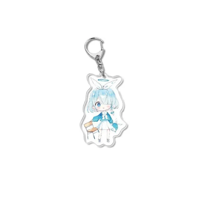 Game Anime Blue Archive Figures Takanashi Hoshino Waraku Chise Hayase Yūka Acrylic Keychains Cute Bag Decor Pendant Toy Keyring