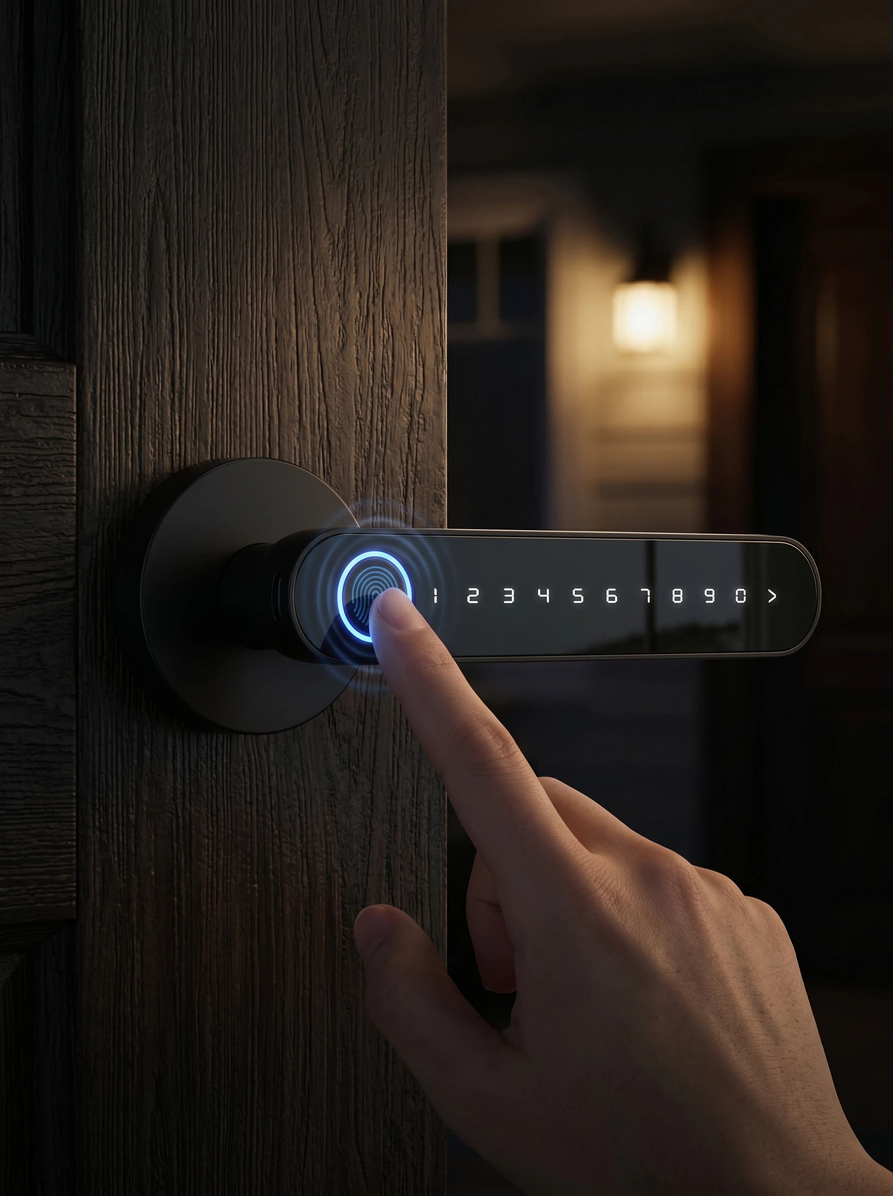 

Smart Door Lock TTLOCK APP Remote Keyless Entry Password Key Lock Rechargeable Easy Install for Home Hotel Smart Door Lock