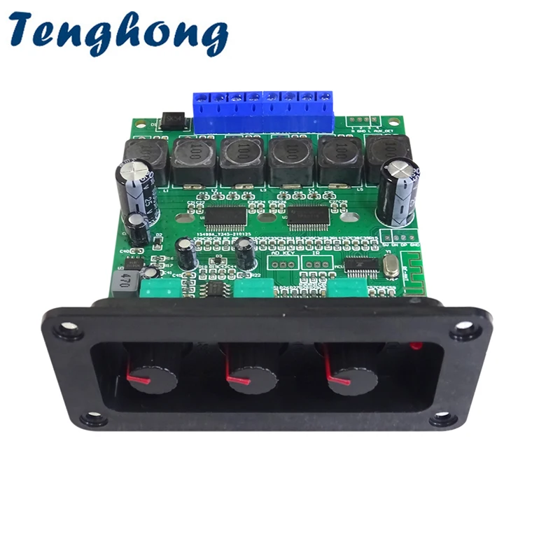 Tenghong 1 шт. TPA3118D2 Bluetooth 5,0 плата усилителя мощности 2*30 Вт + 60 Вт 2,1 усилители сабвуфера аудио усилитель звука панель