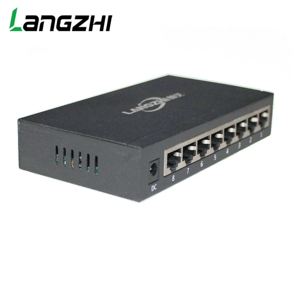 8-port network switch iron box 10/100Mbps rj45 Industrial grade CP/Printer/Camera/ TV