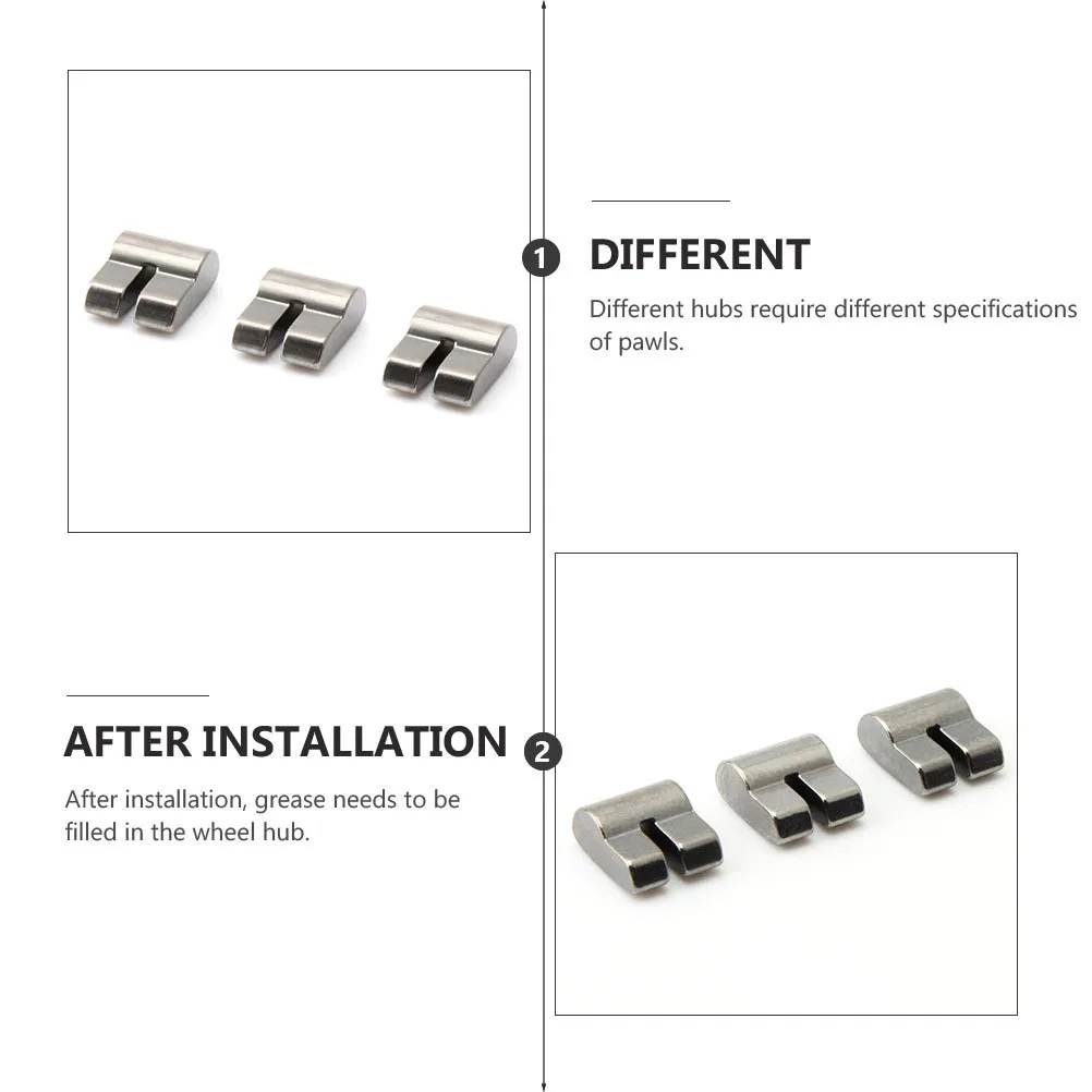 3Pcs R2.4 Hub Spring Pawl Durable Bike Spare Part Aluminum Alloy High Quality Practicality Fine Workmanship Freehub Pawl