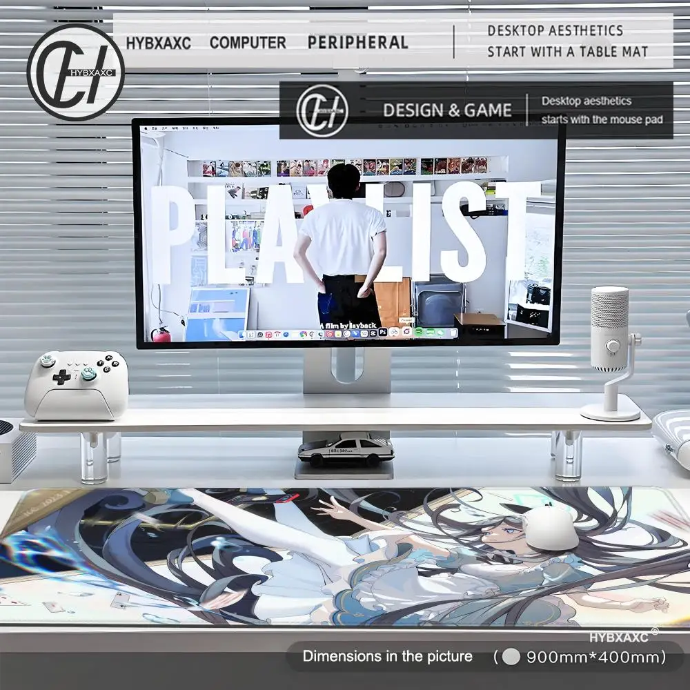 Blue Archive Game Anime Pad Alice Tendou Mouse Mat Desk Mat With Pad Gaming Accessories Prime Gaming XXL