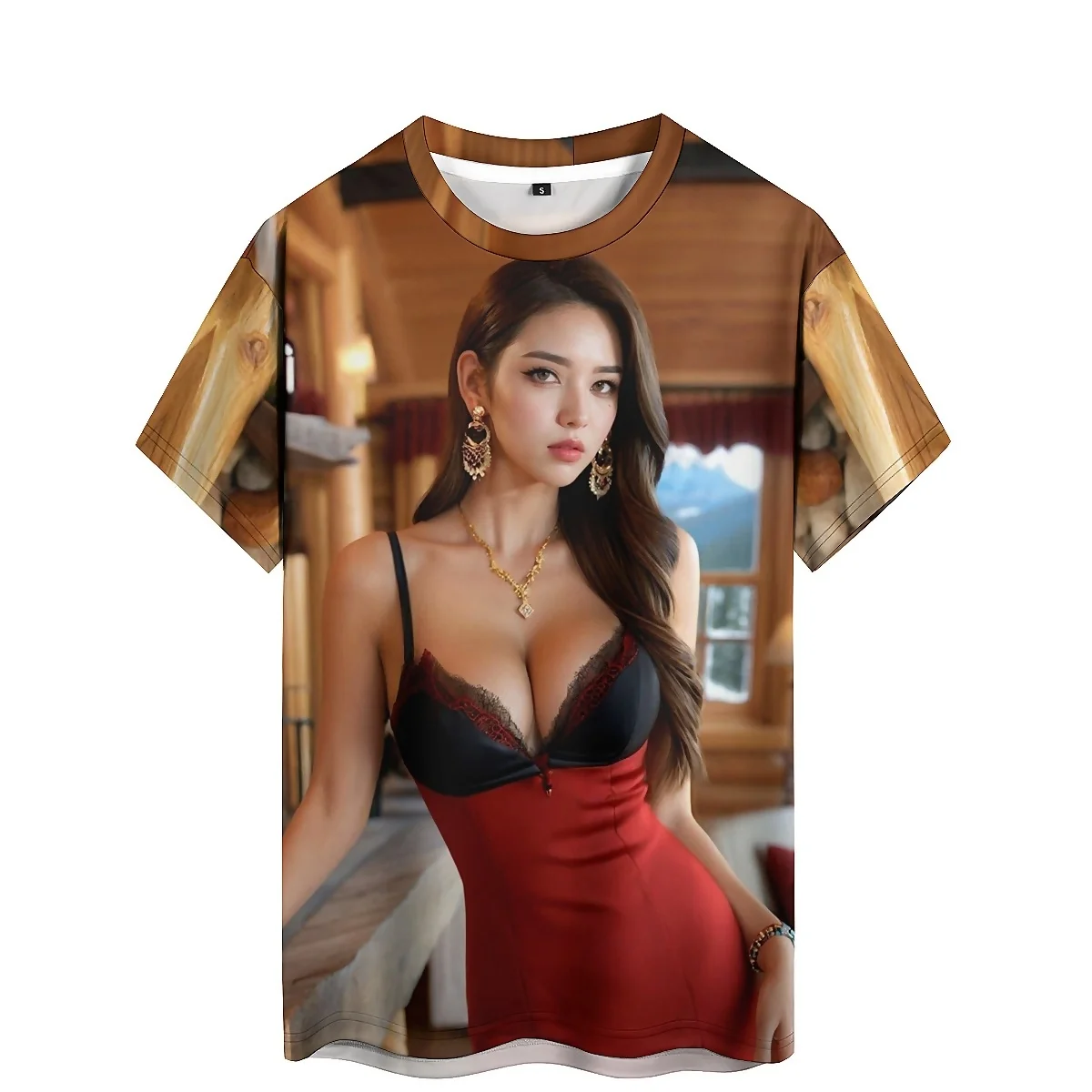 Diverse Fashion Creative Men's 3D Printed Short-Sleeve T-Shirt - Shirt Style, Gathering Top