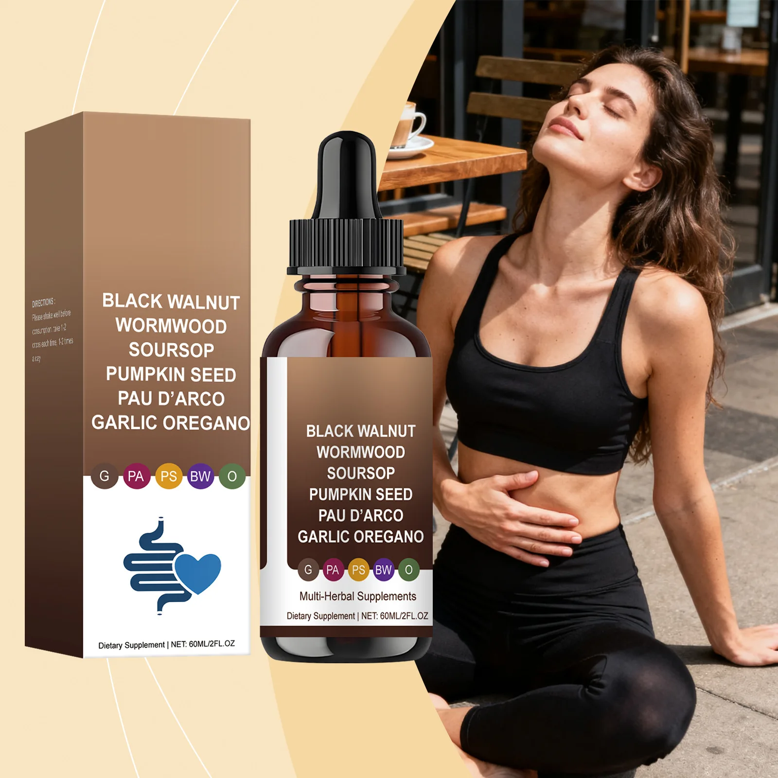 Natural Intestinal Digestive Drops Detox Stimulate Metabolism Clean the Intestines Burning Grease Keep Healthy Weight Loss Drops