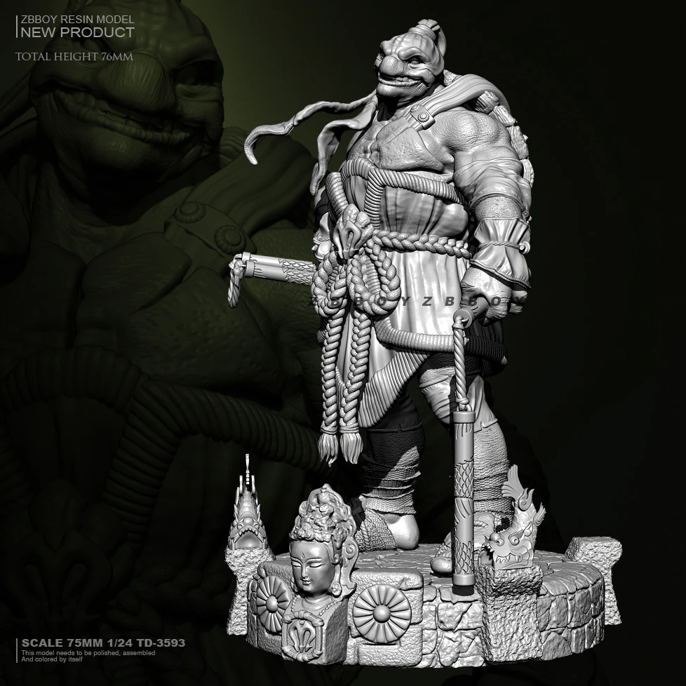 75mm Resin model kits figure colorless and self-assembled TD-3593