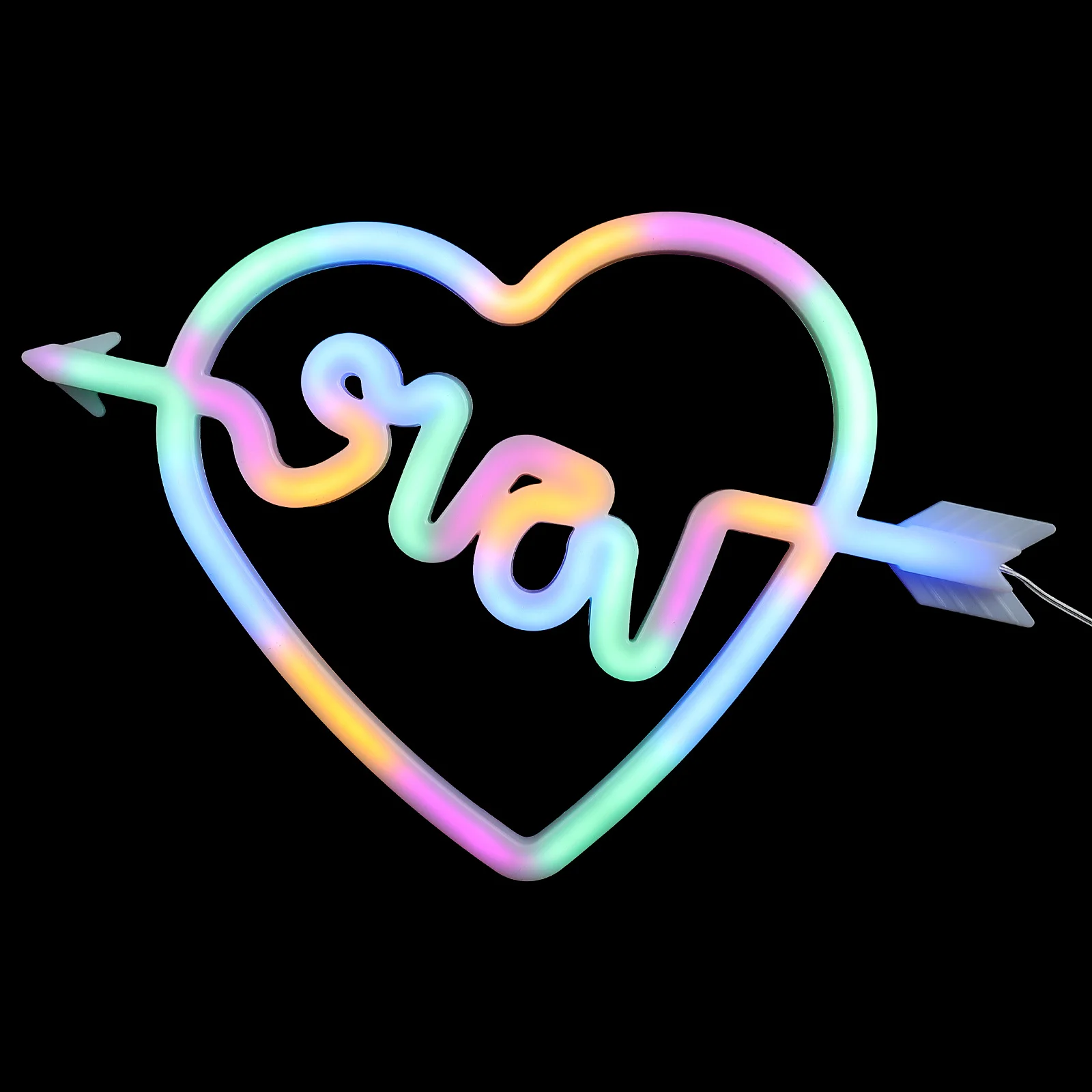 Herzförmige Neonlichtschild Led dekorative Lampe für Schlafzimmer Bar Party Valentinstag Atmosphäre Raumlicht