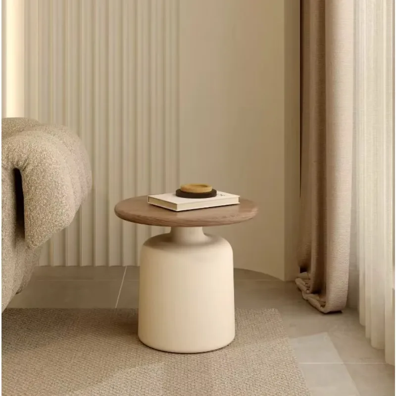 

Solid Wood Coffee Table Living Room Home Small Apartment Simple Modern Coffee Table 2023 New Round Coffee Table