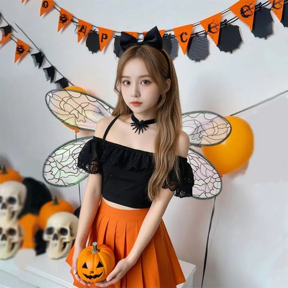 

Halloween Costume Fairy Wings Sparkling Women Girls Dragonfly Elf Wings Princess Angel Wing for Cosplay, Party, Dress Up